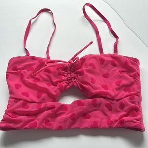 For bundles only - mesh bralette / bustier Velvet hearts Pink XS